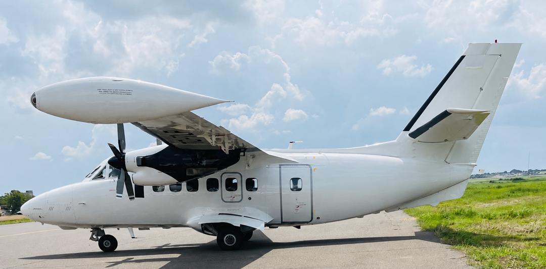 Light Air Services Ltd aircraft on the apron at a regional African airport